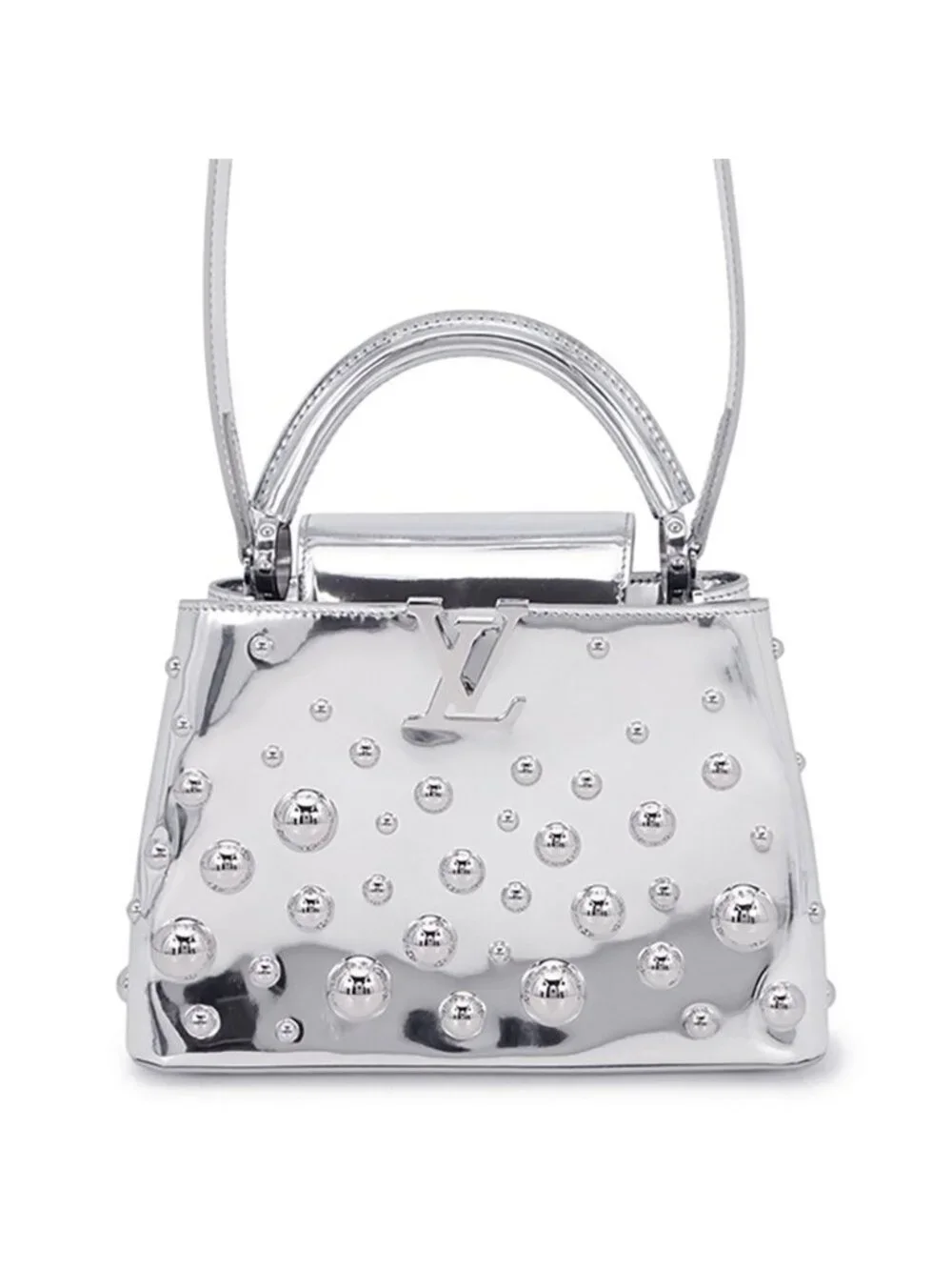 Louis Vuitton Leather LV Yk Capucines BB Metal Dot 2-Way Shoulder Yayoi Kusama